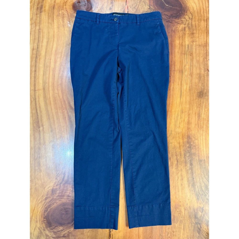 Wildfang Women's pants 8 Cotton Workwear Essential Trouser Work Pant Navy W3-21